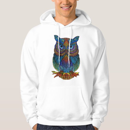 Colorful Owl Hoodie パーカ (正面)