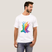 Colorful paint Concept Artistic Design Tシャツ (正面フル)