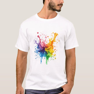 Colorful paint Inspired Gift Design Tシャツ