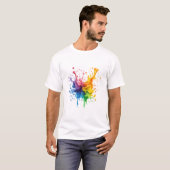 Colorful paint Inspired Gift Design Tシャツ (正面フル)