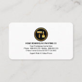 Colorful Paint Splatter Home Remodeling 名刺 (裏面)