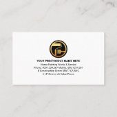 Colorful Paint Splatter Painting Service 名刺 (裏面)