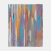 Colorful paint streaks フリースブランケット (正面)