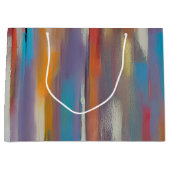 Colorful paint streaks  ラージペーパーバッグ (正面)