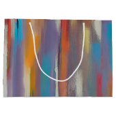 Colorful paint streaks  ラージペーパーバッグ (裏面)