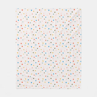 Colorful Painted Dots  フリースブランケット