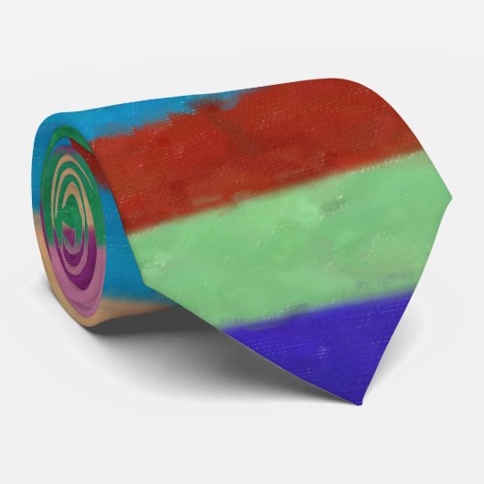 Colorful Painted Stripes ネクタイ (ロール)