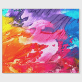 Colorful painting background ラッピングペーパー (フラット)