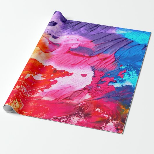 Colorful painting background ラッピングペーパー (アンロールド)
