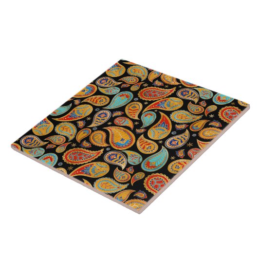 Colorful Paisley Pattern タイル (側面)