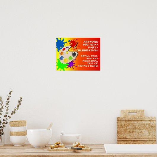 Colorful Palate Art Party ポスター (キッチン)
