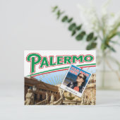 Colorful Palermo Italy photo collage ポストカード (スタンド正面)