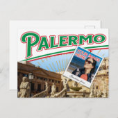 Colorful Palermo Italy photo collage ポストカード (正面/裏面)