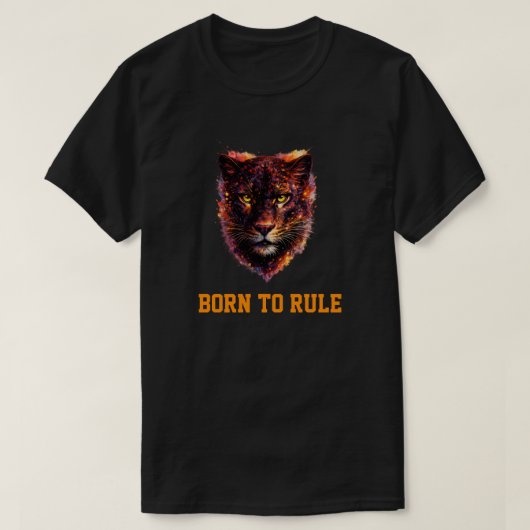 Colorful Panther Face Artistic T-Shirt Tシャツ (デザイン正面)
