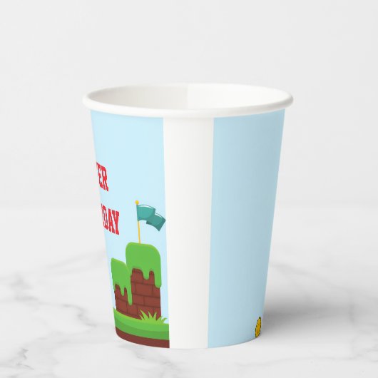 Colorful Paper cup kids video game  紙コップ (左)