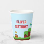 Colorful Paper cup kids video game  紙コップ (正面)