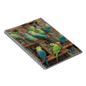 Colorful Parakeets Notebook ノートブック (右側)