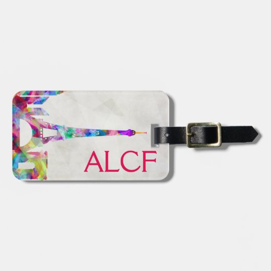 Colorful Paris ラゲッジタグ (正面横)