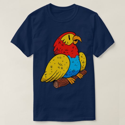 Colorful parrot animal tシャツ (デザイン正面)