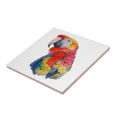 Colorful Parrot Watercolor Illustration タイル (側面)