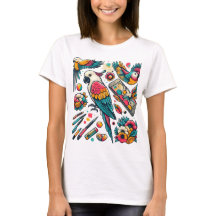 Colorful Parrots Tropical Art