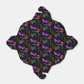 Colorful Party Masks Celebration Collage Black フェイバーボックス (折り畳みなし)