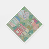 Colorful Party Paper Napkin — Mint Whisper スタンダードランチョンナプキン (角)