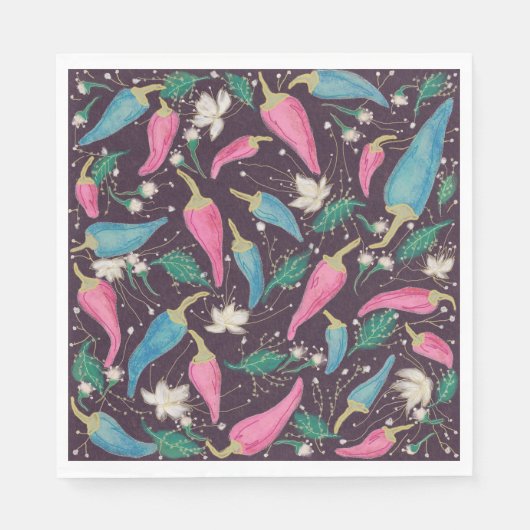 Colorful Party Paper Napkins  スタンダードランチョンナプキン (正面)