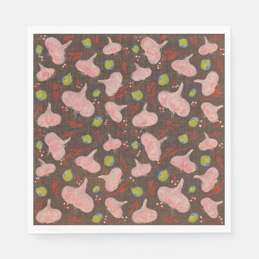 Colorful Party Paper Napkins スタンダードランチョンナプキン (正面)