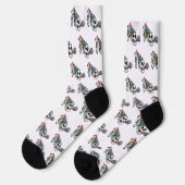 Colorful Party Skull ソックス (左)