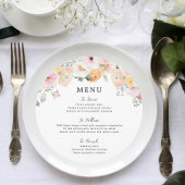 Colorful Pastel Floral Wedding メニュー