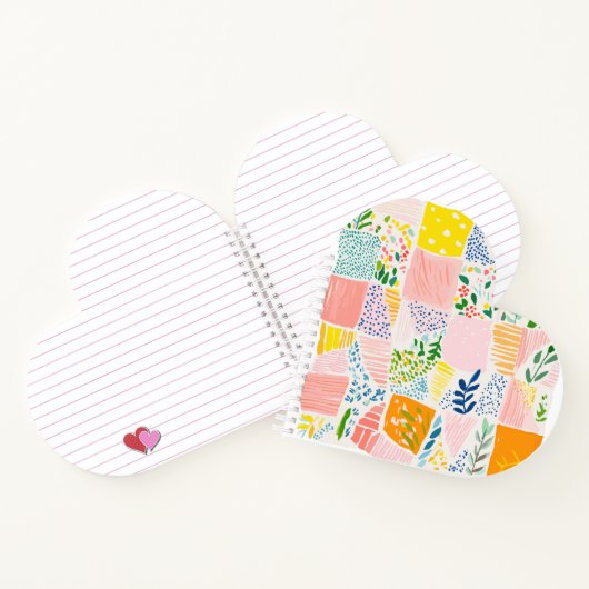 Colorful Pastel Patchwork Preppy ノートブック (内部)