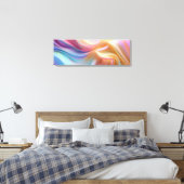 Colorful Pastel Silk キャンバスプリント (インサイチュ (寝室))