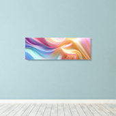 Colorful Pastel Silk キャンバスプリント (インサイチュ (ウッドフロア))