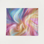 Colorful Pastel Silk タペストリー (正面(横))