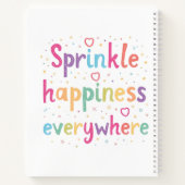 Colorful Pastel Sprinkle Happiness Everywhere ノートブック (裏面)