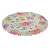COLORFUL PASTEL TROPICAL FRUITS カッティングボード (角)