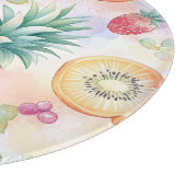 COLORFUL PASTEL TROPICAL FRUITS カッティングボード (角)