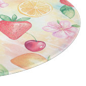 COLORFUL PASTEL TROPICAL FRUITS カッティングボード (角)