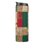 Colorful Patchwork Design Animal Prints Textured  タンブラー (回転右)