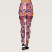 Colorful Patchwork Leggings for Women レギンス (裏面)