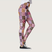 Colorful Patchwork Leggings for Women レギンス (右)