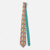 Colorful Patchwork Pattern Custom Necktie ネクタイ (正面)