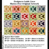 Colorful Patchwork Paw Prints Quilt EN8 Decoupage 薄葉紙