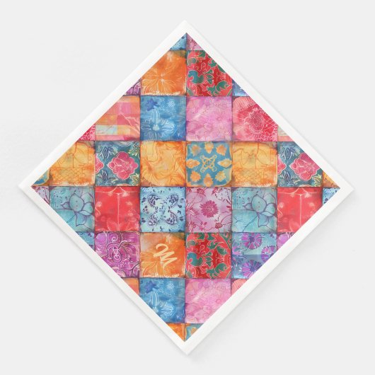Colorful Patchwork Print Monogram (コーナー)
