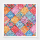 Colorful Patchwork Print Monogram (正面)