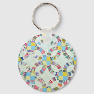 Colorful patchwork quilt キーホルダー