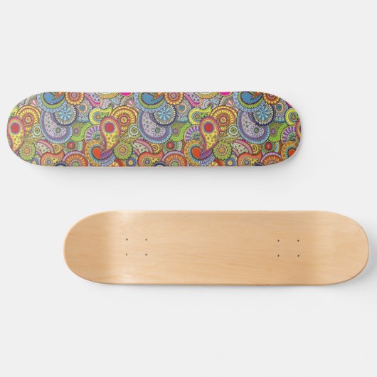 Colorful Pattern  Skateboard スケートボード (横)