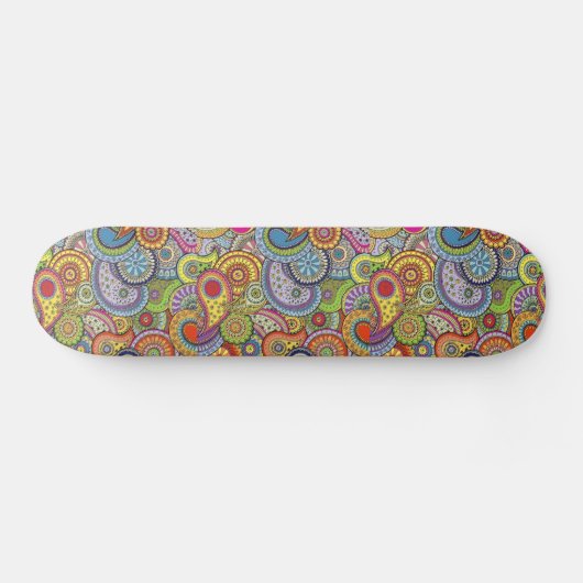 Colorful Pattern  Skateboard スケートボード (横)