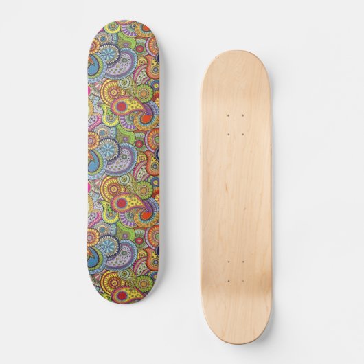 Colorful Pattern  Skateboard スケートボード (正面)